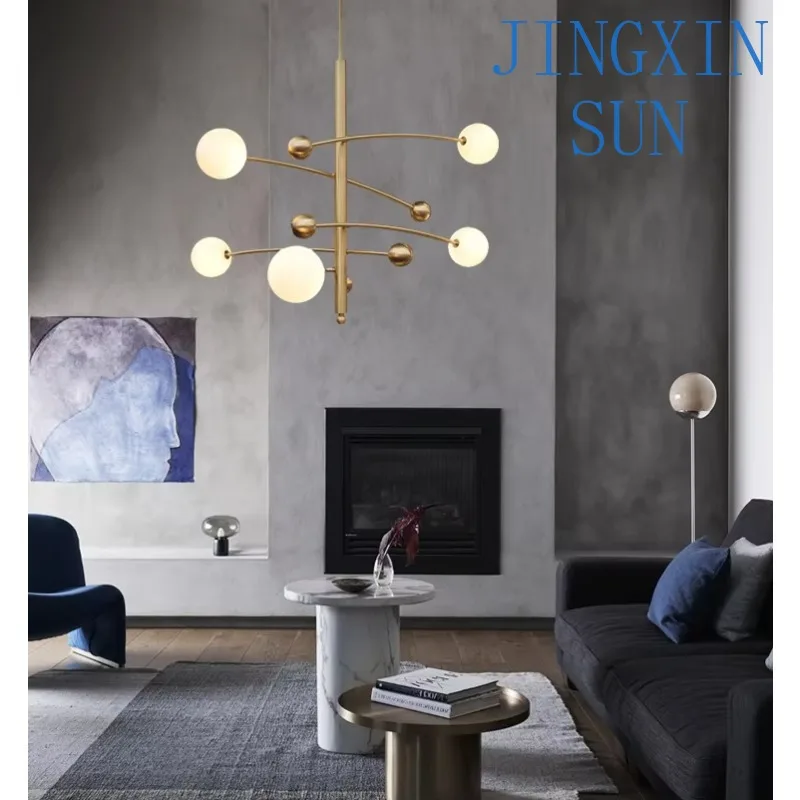 Modern Design Chandelier Ceiling Decorative Light Gold Metal and Glass G9 Residence Hotel Restaurant