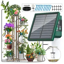 Sistema de irrigação solar para jardim varanda sistema de irrigação por gotejamento automático diy sistema de rega de jardim irrigação por gotejamento mangueira