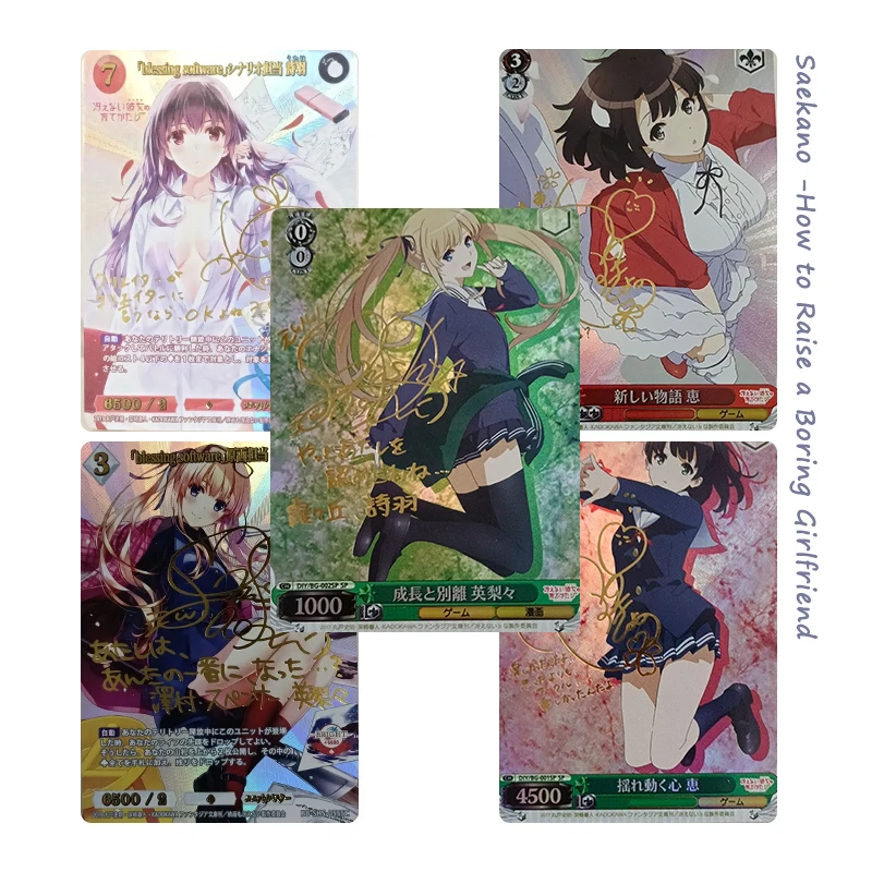 Diy Homemade How To Raise A Boring Girlfriend Novel Eriri Spencer Sawamura Megumi Kato Collection Card Toys Gift