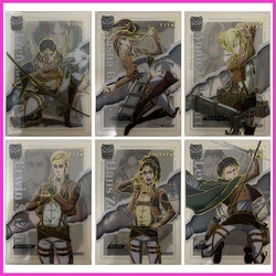 Anime Attack on Titan Rare SGP Refraction Foil Eren Jaeger Sasha Erwin Hange Zoe Toys for boys Collectible Card Birthday Present