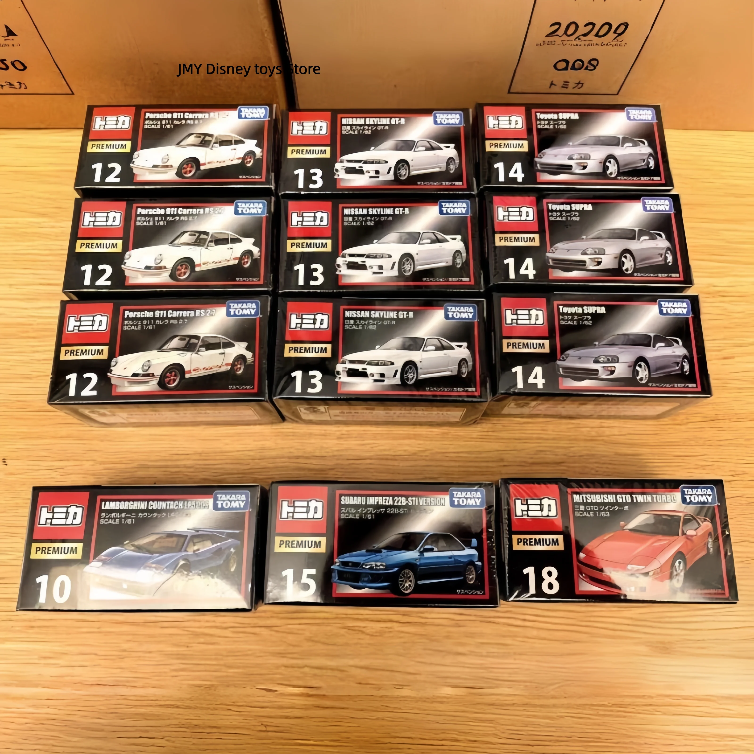 En stock, véritable Tomy Tomica Premium 1/64 Tp09 Nissan Skyline Gt-R N°13, voiture de course en alliage moulé sous pression, objet de collection pour les fans, jouet d'Halloween.