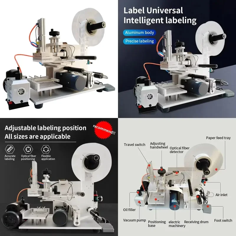 2026 YL-60 Compact Semi-Auto Labeler ±1mm Accuracy - 10-30pcs/min Adjustable Speed & Low Maintenance