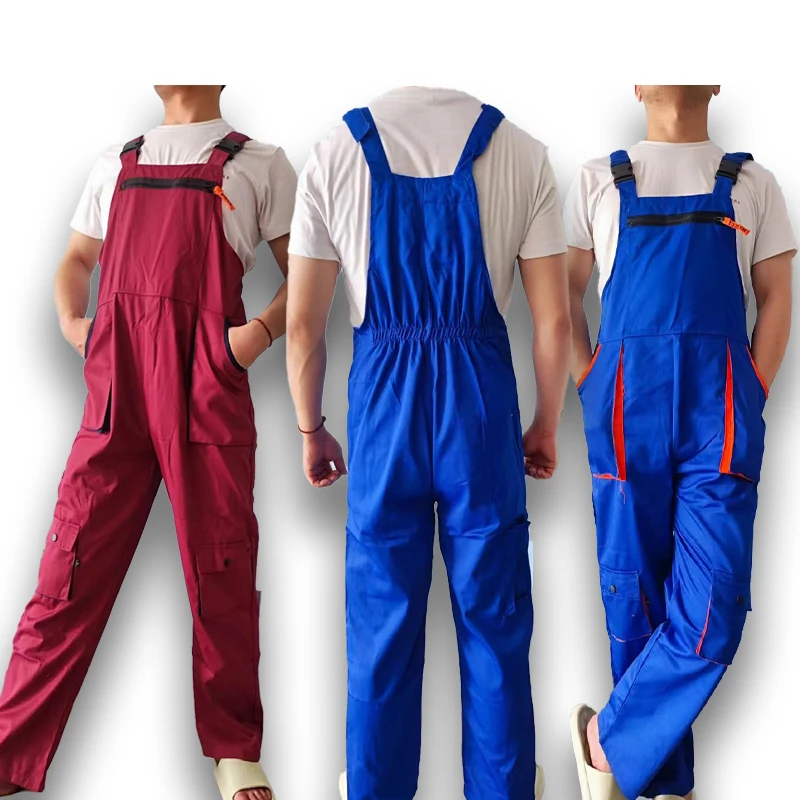 Salopette à bretelles pour hommes et femmes, vêtements de travail, combinaisons de protection, combinaison à bretelles, uniforme multi-poches, pantalon Cargo sans manches, nouvelle collection 2026