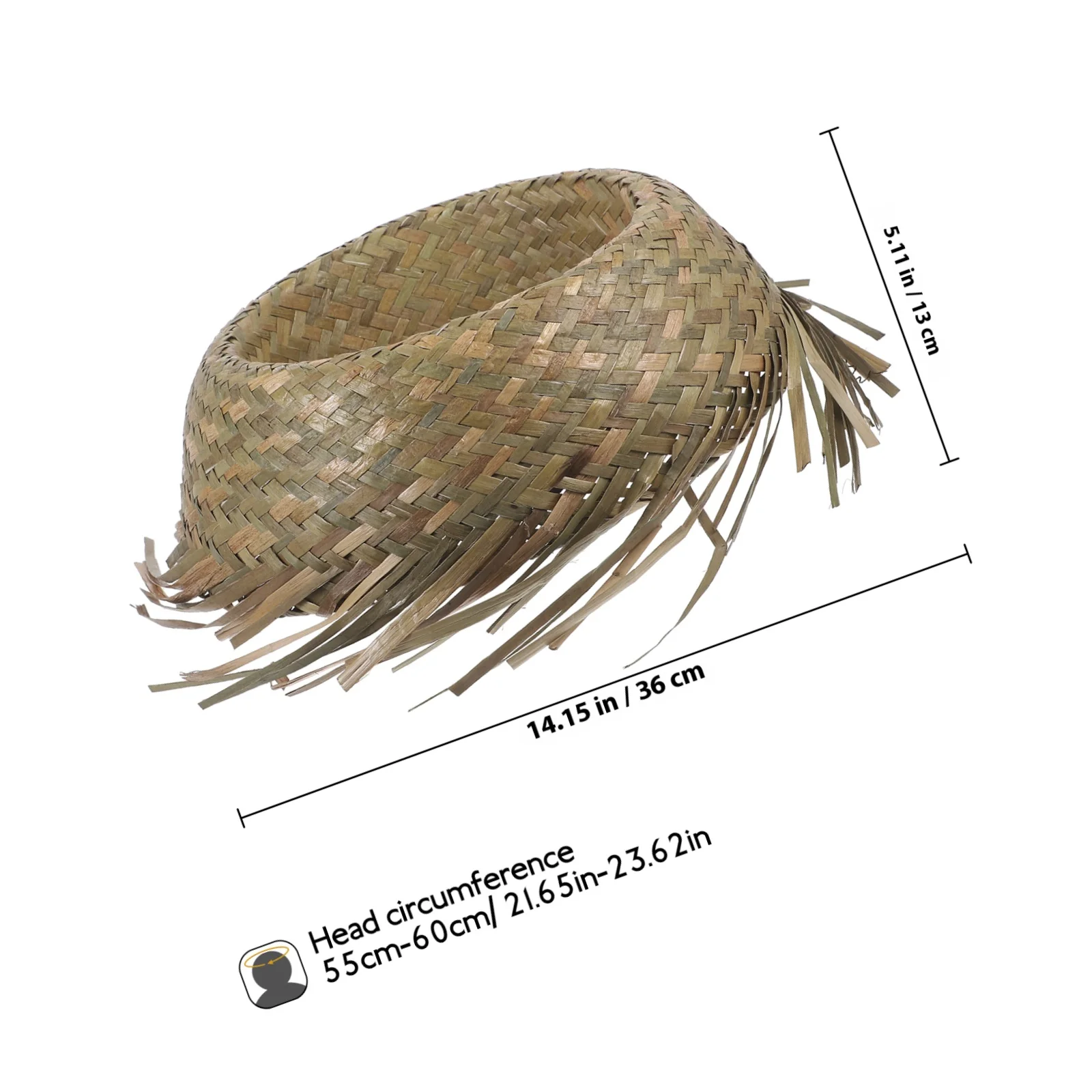 해변 휴가 야외 활동용 짚모자, 가볍고 통기성 좋으며 편안한 여름 패션 파티 트로피컬 액세서리