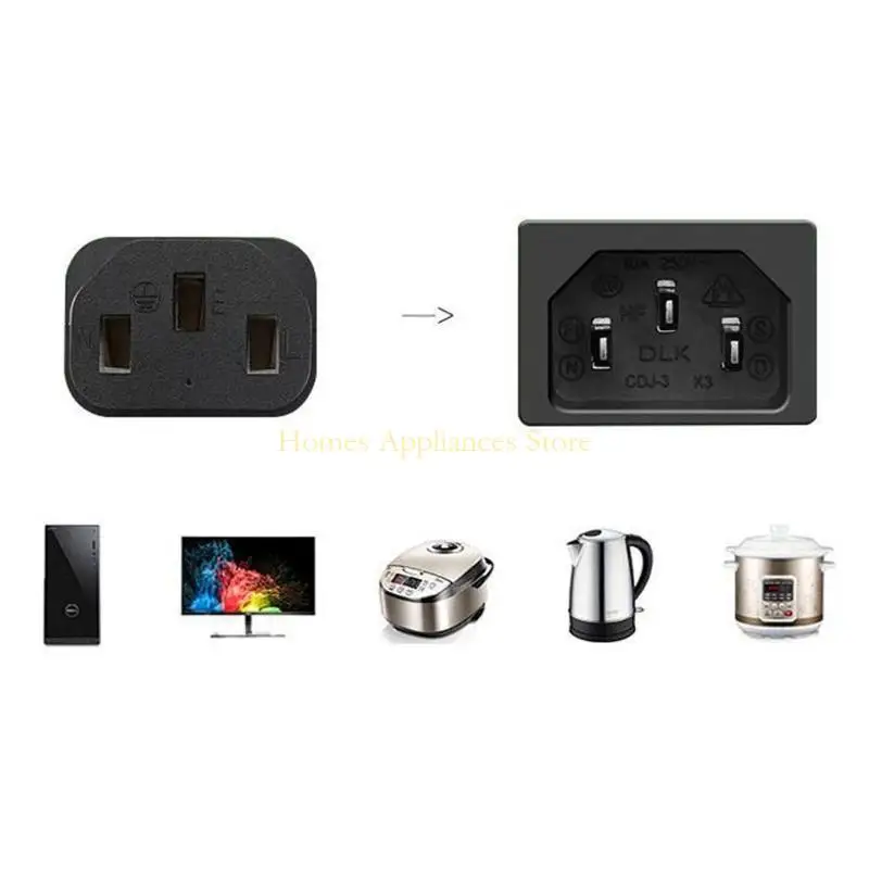 D0AB 1.5m 미국 표준 AC 전원 코드 케이블 교체 케이블 3 갈래/3 핀