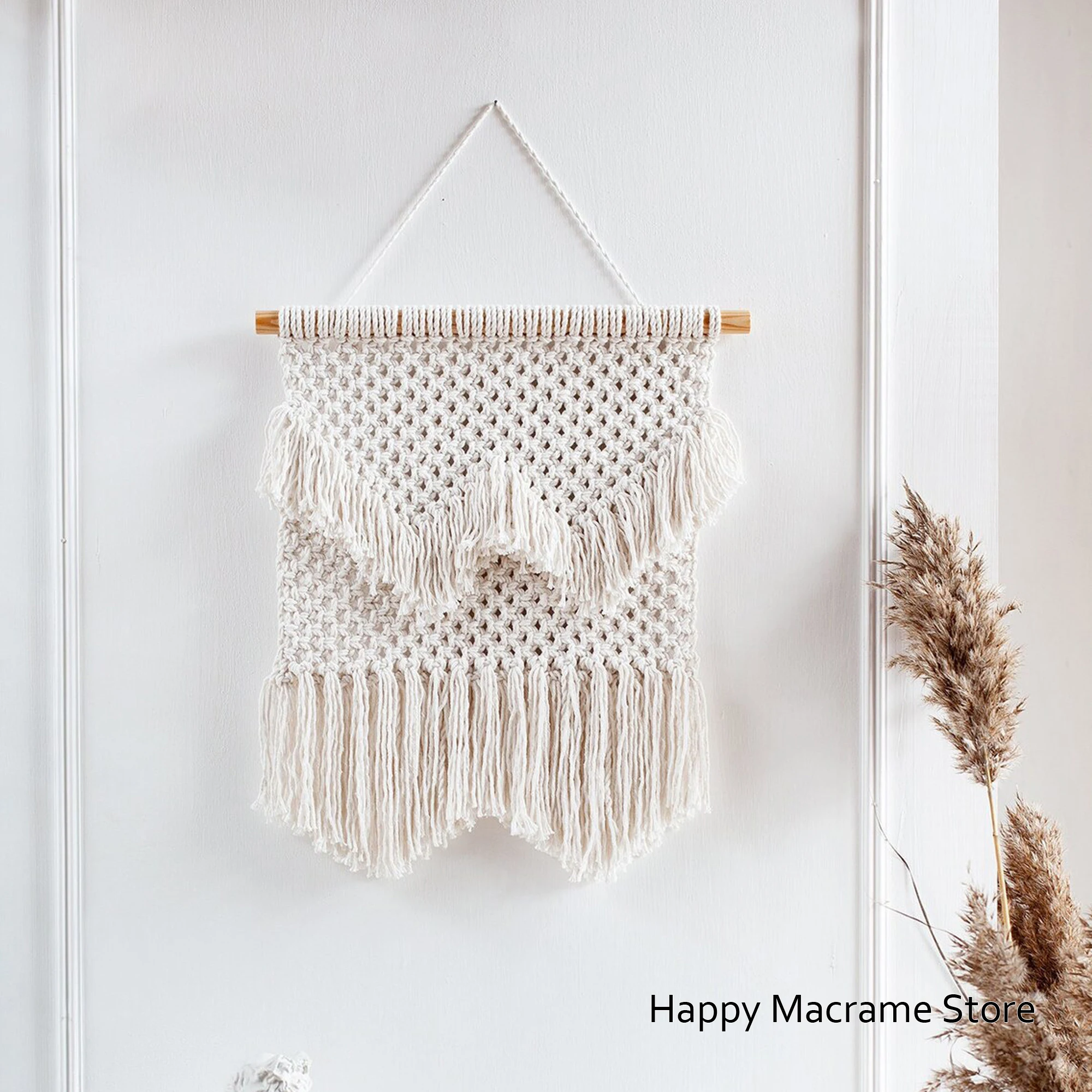 New Handmade Wall Hanging Macrame Decorative Wall Décor Boho Fiber Art Modern Macrame Wall Tapestry