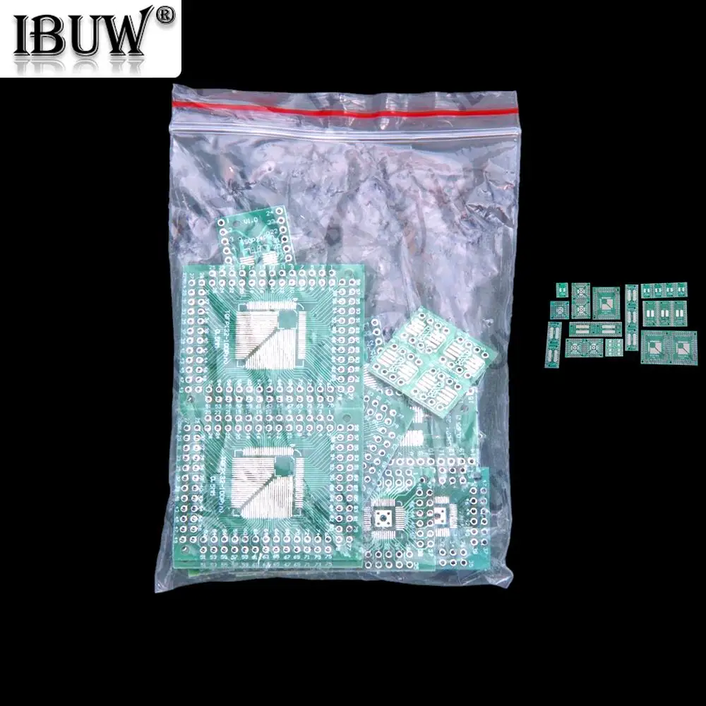 30PCS 6Values SOP8 SOP16 QFP48 SSOP100 ​​IC Adapter Board SOP24 SOP28 SMT to DIP SMD SOP8 SOP16
