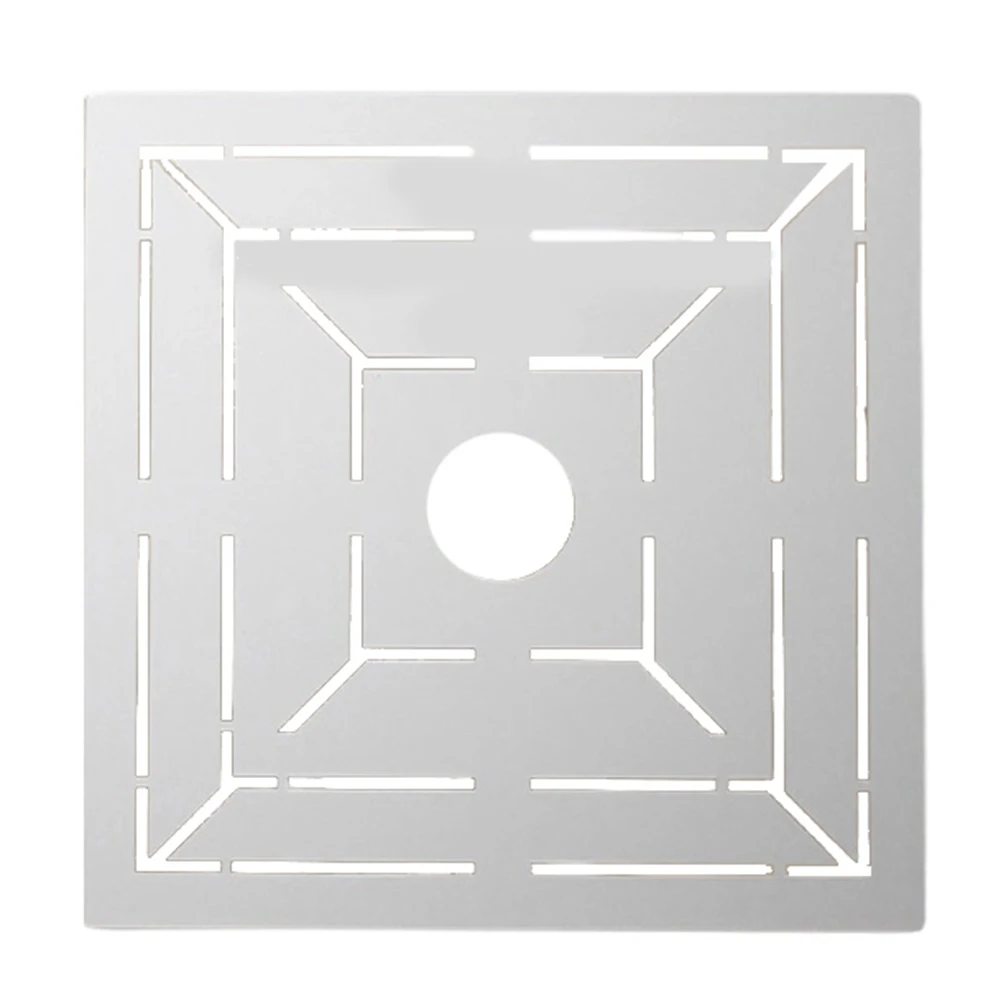 Angle Measuring Tool Floor Drain Ruler 200x200mm Compact Measuring Tool Integrated Design Tool For Tile Patterns