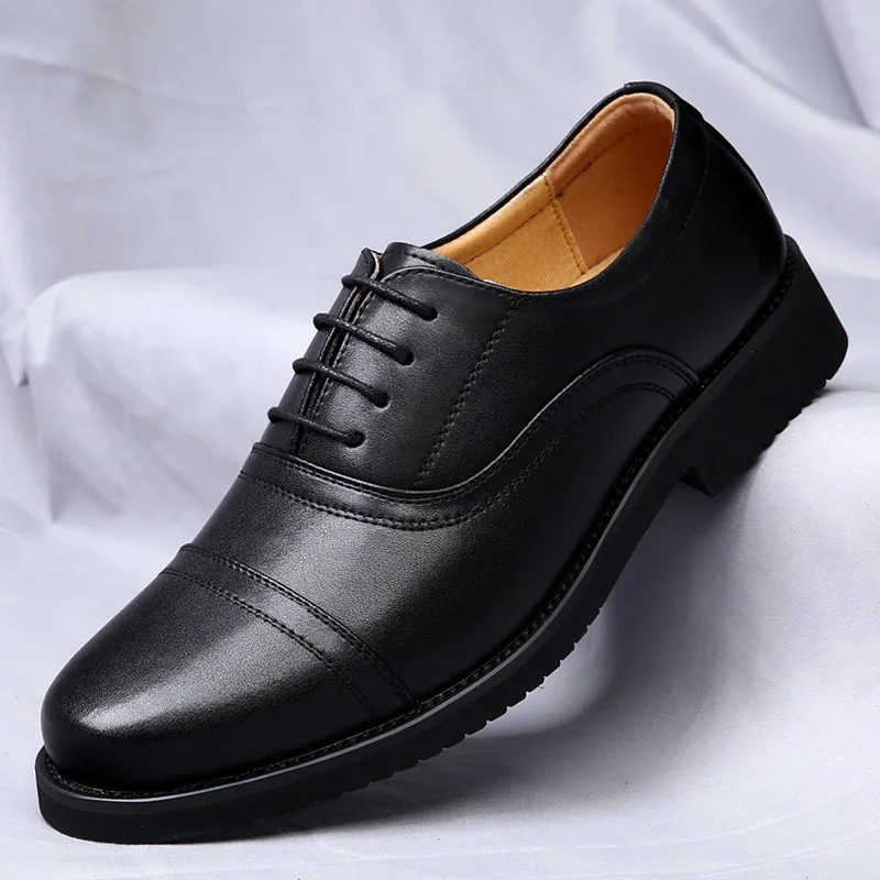 Men's Casual Business Genuine Leather Shoes Fashion Embroidery Loafers Men British Style Monk Shoes Mens Lace Up Outdoor Flats