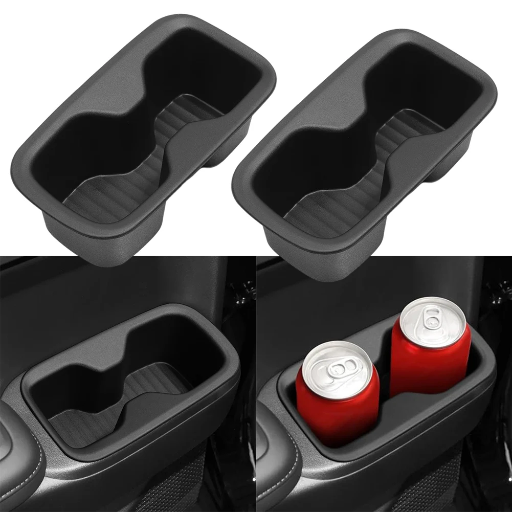 

2 Pack Cup Holder Storage Tray for 2024 2025 For Hyundai Santa Fe 3rd Row Improve Space and Reduce Noise During Travel