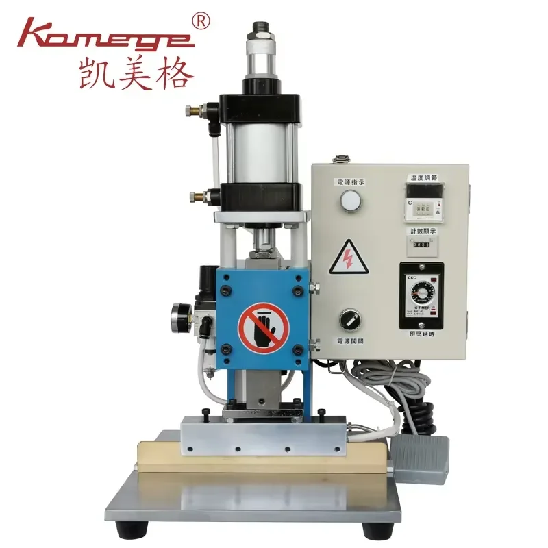 Kamege XD-333 Pneumatic Leather Crimping Machine for Leather Wallet