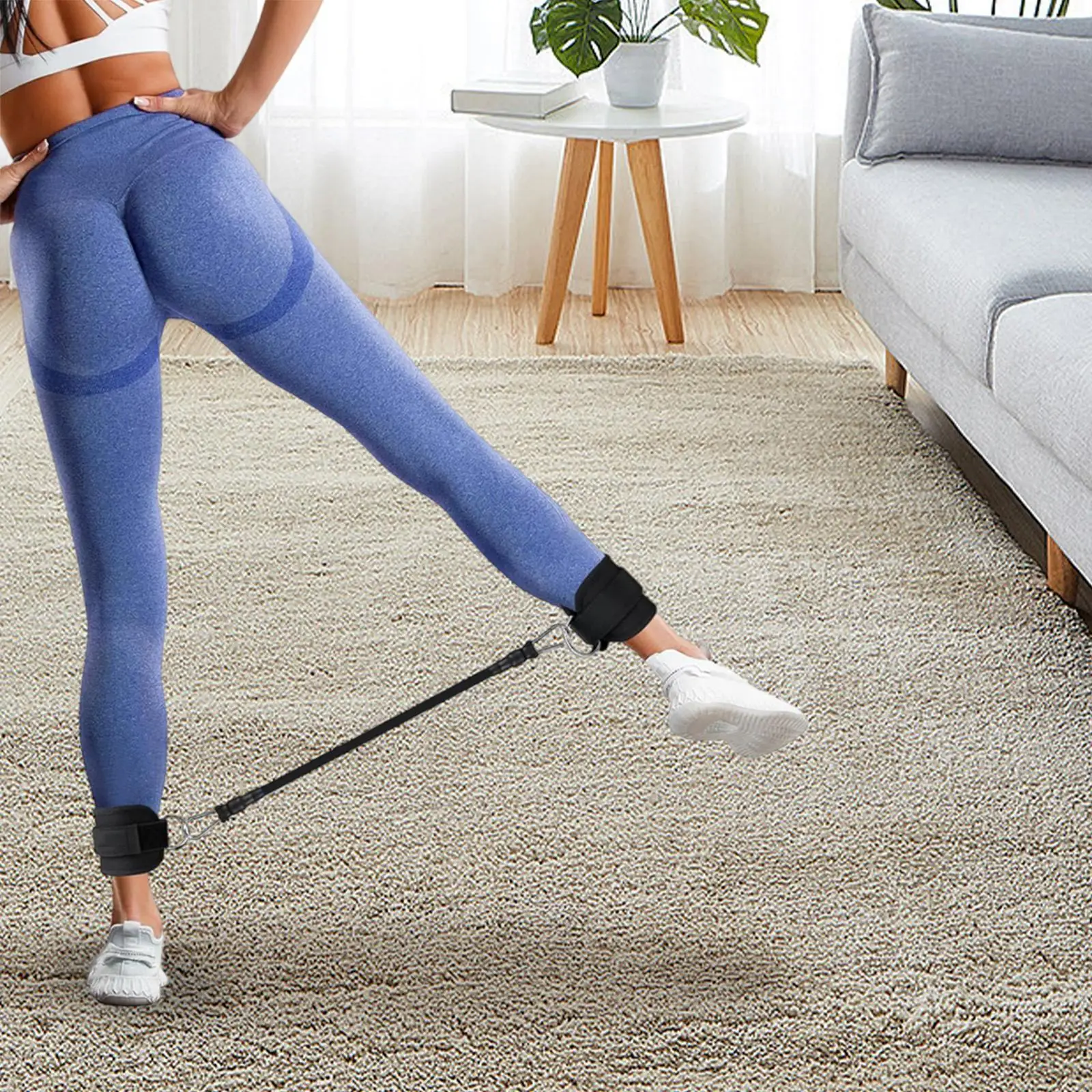 

Ankle Resistance Bands with Cuffs Home Gym Use Exercise Fitness for Kicks Glute