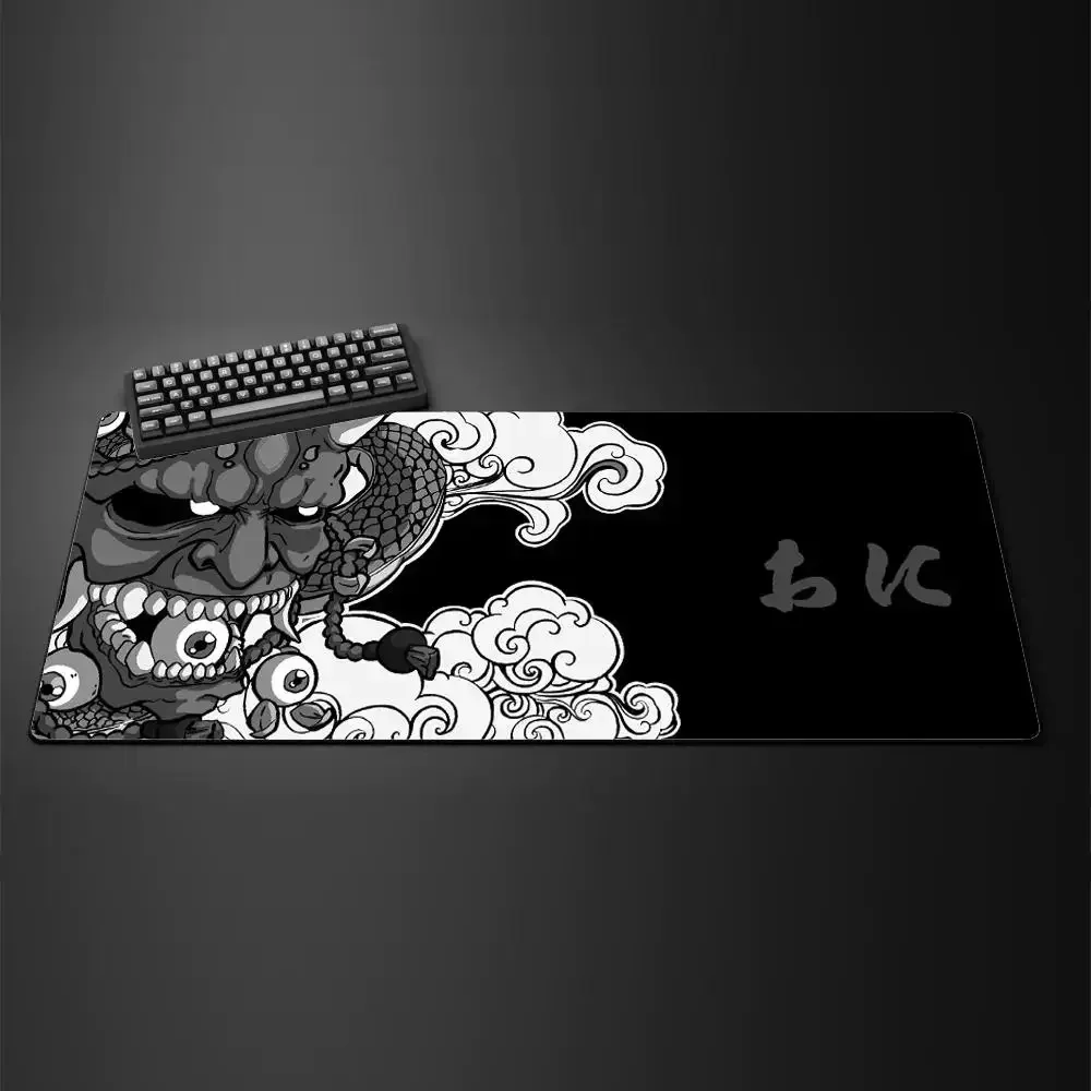 

Japan Anime Oni Mouse Pad Gamer Desk Mat Large xxl Gaming PC Accessorie for Computer Purple 400X900 Table Keyboard Laptop Rug