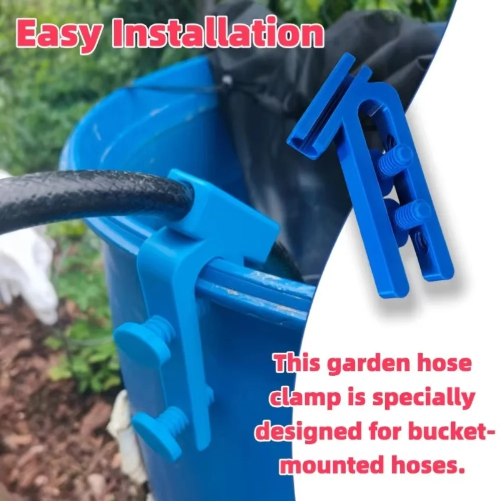 New Adjustable Plastic Water Pipe Clamp Curved Design Multifunctional Heavy Duty Hose Holder Easy Install Mounting Clip Tool