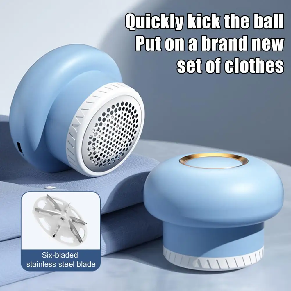 مزيل الوبر الكهربائي المحمولة ماكينة حلاقة الأقمشة الكهربائية مع 6 أوراق شفرات USB قابلة للشحن سترة Defuzzer الوبر للملابس
