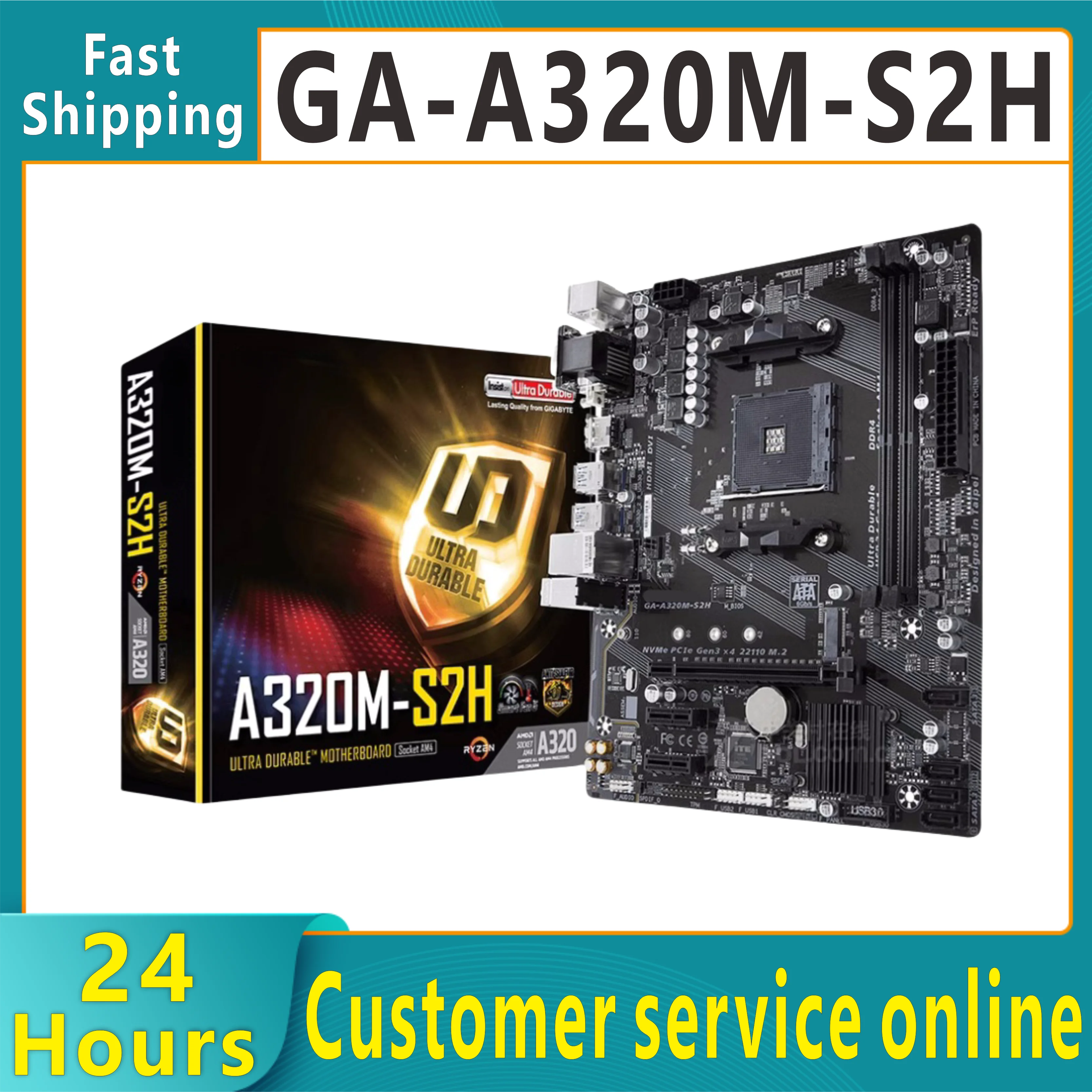GA-A320M-S2H desktop board 32GB AM4 DDR4 Micro ATX computer board Brand new original