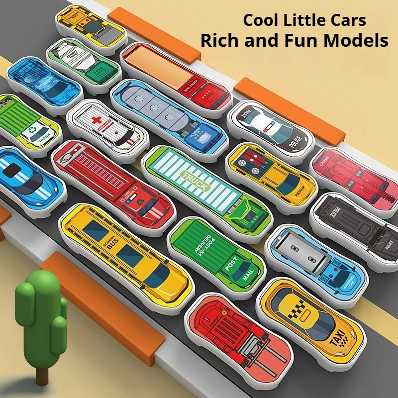Edukacyjna gra logiczna dla dzieci, rozwijająca myślenie logiczne i koncentrację, parking z ruchomymi pojazdami i zabawki-labirynty.