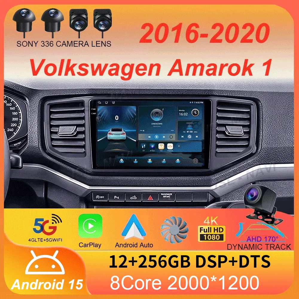 

Car Stereo Radio Android 15 For Volkswagen Amarok 1 2016 - 2020 Navigation GPS Wireless Carplay Auto Multimedia 4G Wifi NO 2DIN