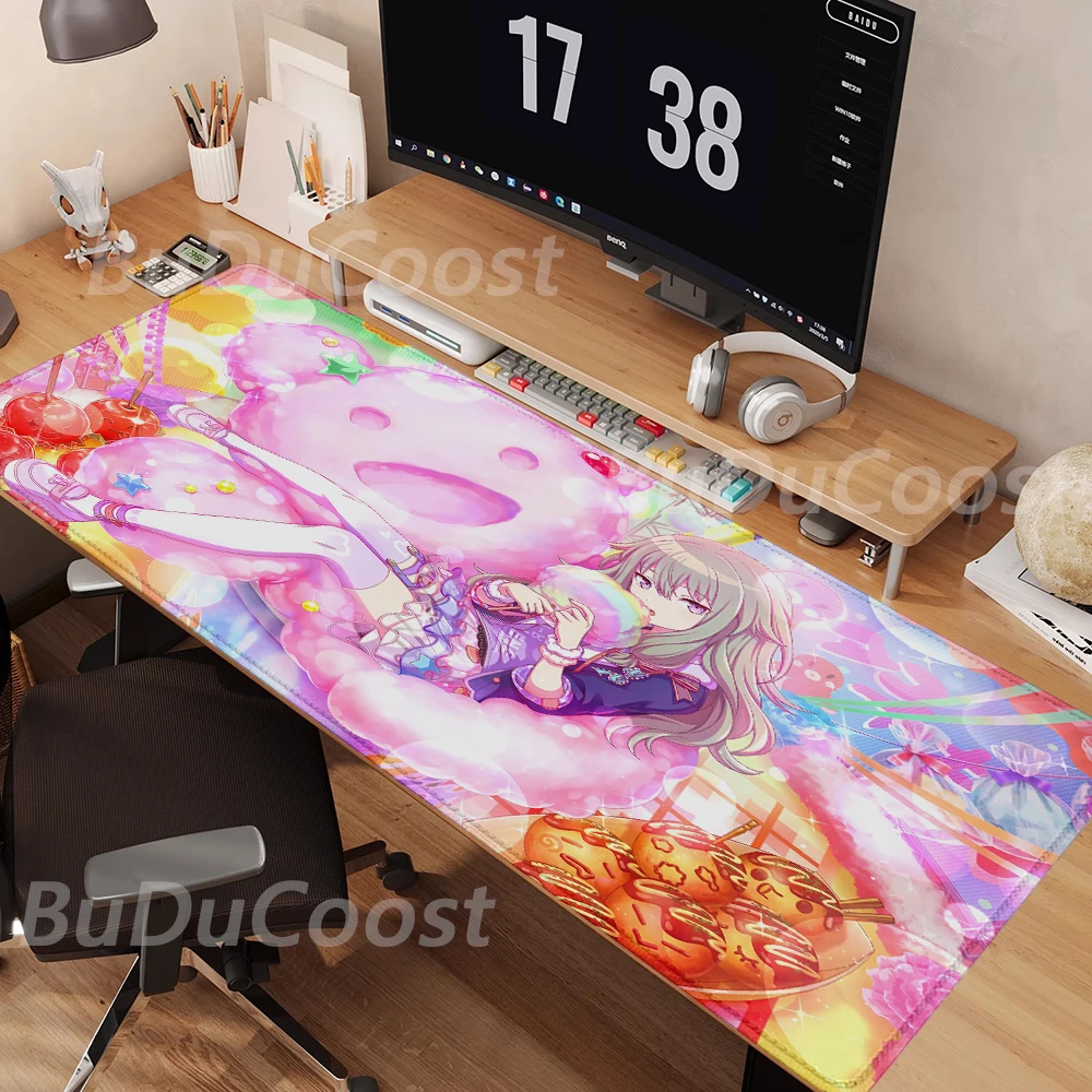 Many people like it Project Sekai Japanese Anime Mouse pad Locking Computer Office XXL High definition printing Table Mouse Pad