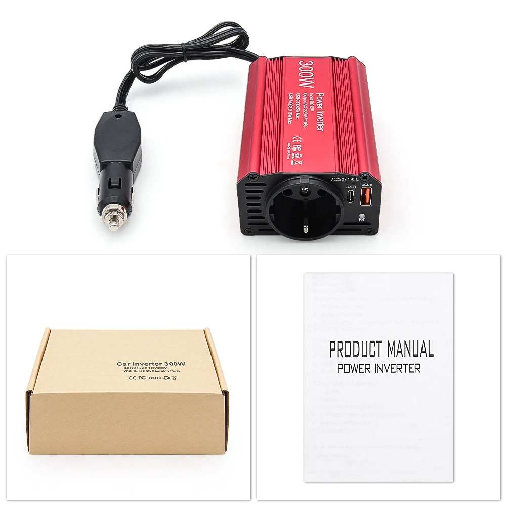 inverter for cigarette lighter 200W DC 12V to AC 110V Car Power with It is only suitable for 12V cars and batteries Tripp Lite PV400USB 400W PowerVerter