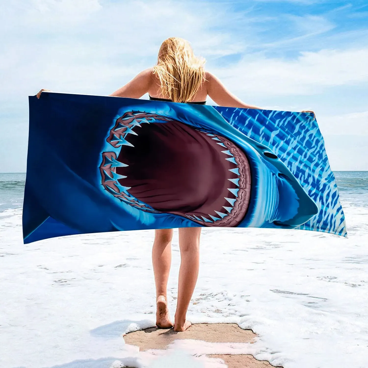 1pc 75x155cm Beach Towel Bath Towel Pool Towel Super Soft Plush CottonTowel for Beach,Must-have Item for Seaside Travel,275GSM