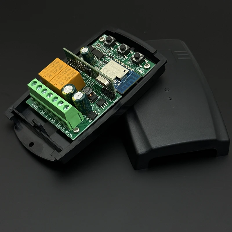 Universal Works With Tuya 433MHz Garage Gate Remote Control Receiver 433.92MHz Fixed Rolling Code Wifi Smart Switch Module Relay