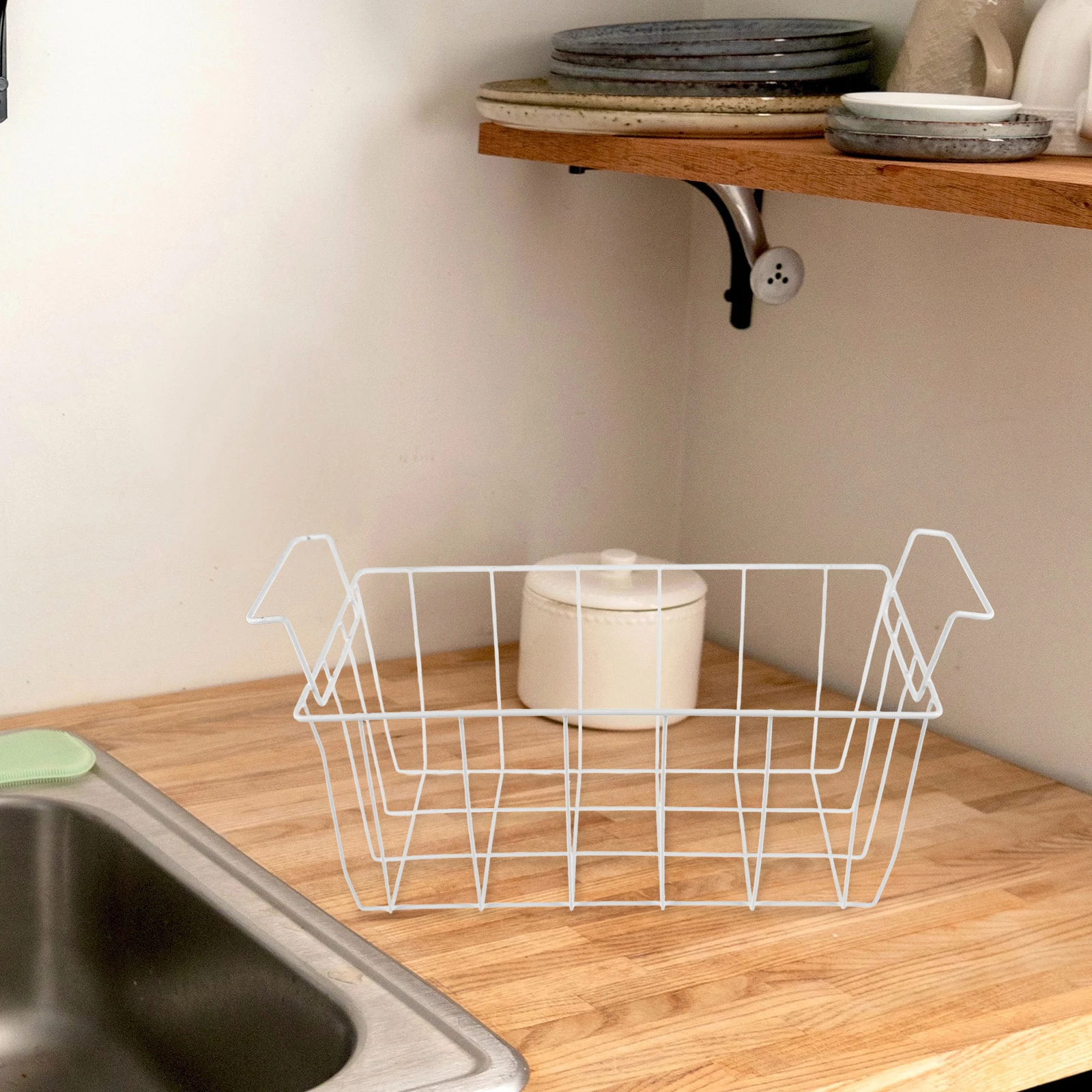 

Freezer Hanging Basket Storage Containers Chest ganizer Deep Bins Wire Baskets Freezer Food Storage fridge freezer basket steel