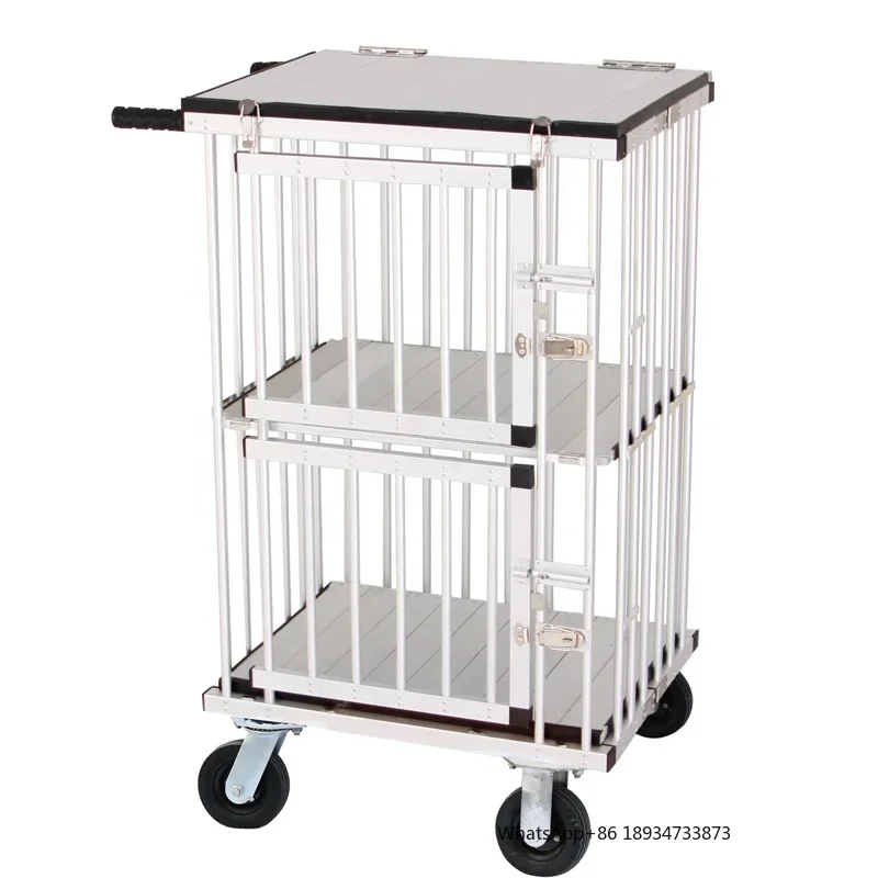 Pet show trolley outdoor Competition salon ultra-light aluminum pet show trolley Large space Long service life pet show trolley