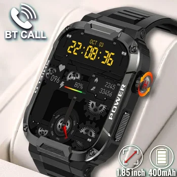 2024 new durable military smart watch men&#x27;s IoS IP68 waterproof sports and fitness Ai voice outdoor smart watch