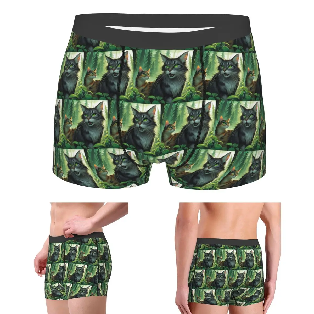 

Boxer Underpants Shorts Warrior Cats Panties Male Soft Underwear for Homme Man Boyfriend Gift