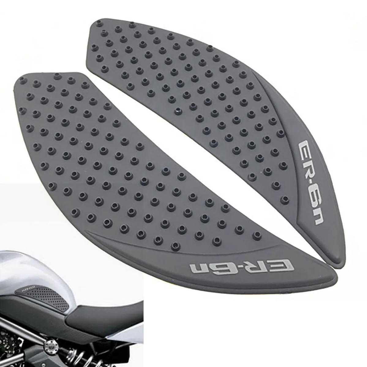 

Motorcycle Gas Tank Slip Sticker Side Knee Fuel Tank Anti Slip Grip Pads for kawasaki er6n er-6n er 6n 06-15