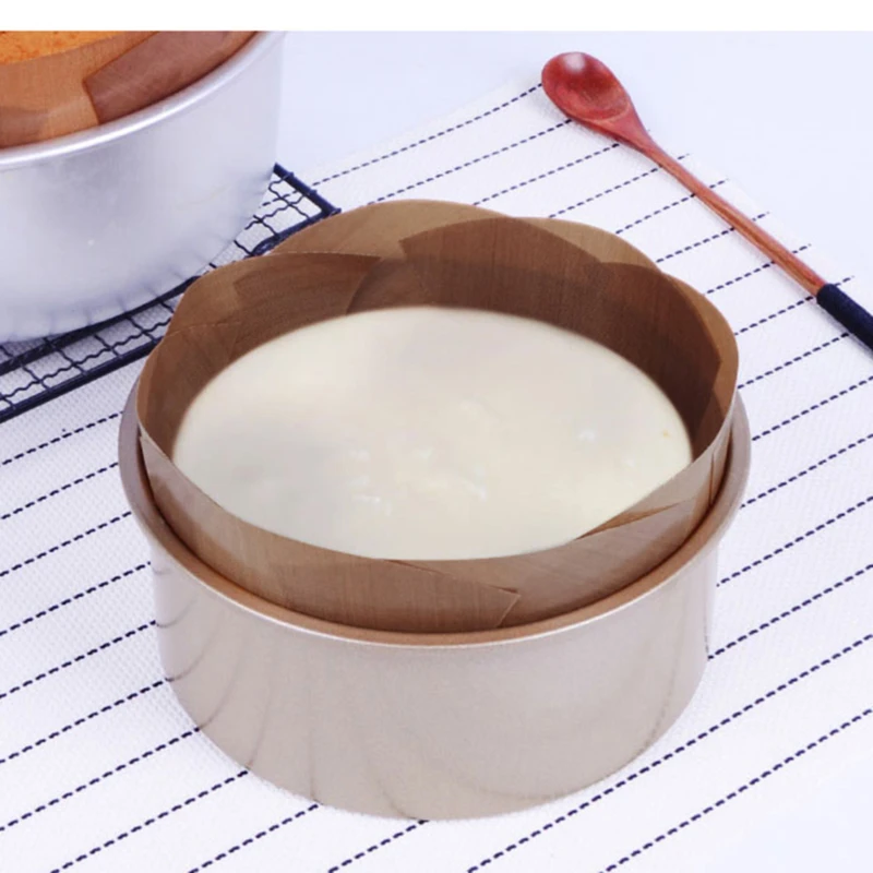 Cake Baking Pad Easy To Use Mold Cake Mat Cake Tin Liner Non-stick For Baking Pan Sheet Khaki Round Cake Mats