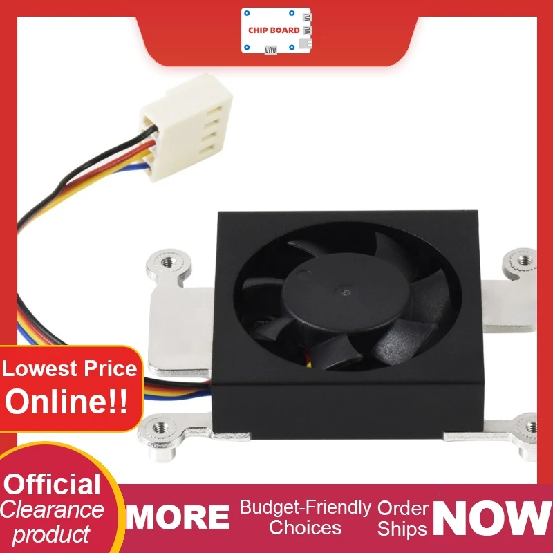 

Waveshare CM4 Cooling Fan: Low-noise 3007 fan with thermal tapes for Raspberry Pi Compute Module 4