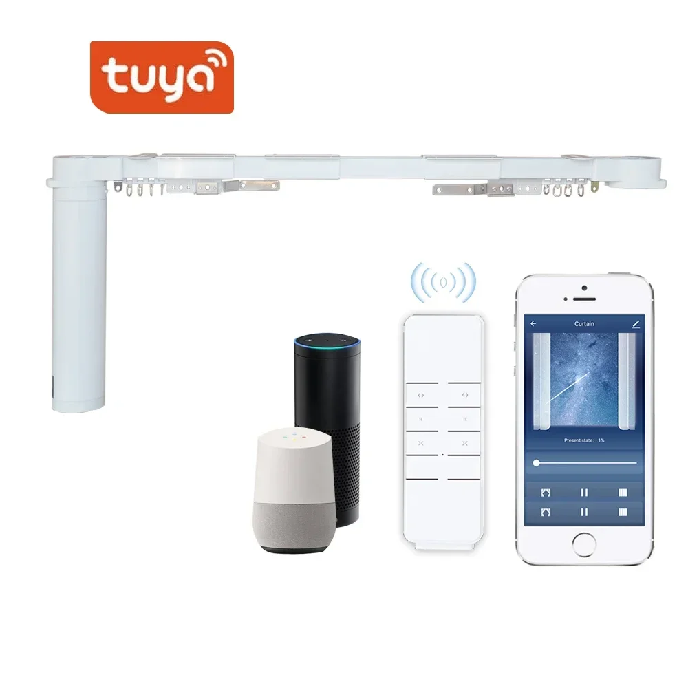 DIY Tuya Smart wireless motorized Curtain kit WiFi Alexa control electric motor curtain opener