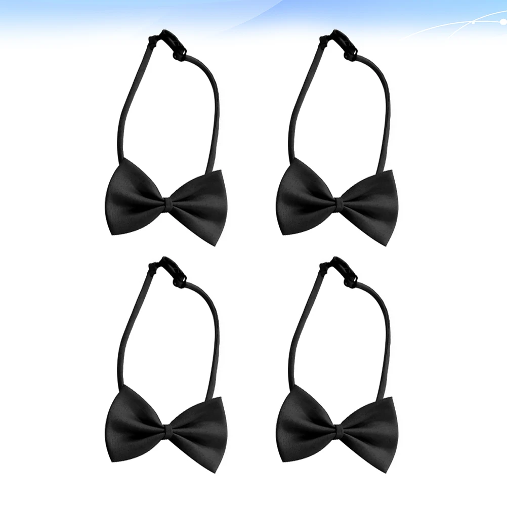 

4 Pcs Bow Tie Graduation Accessories Adjustable Buckle Strap Solid Color Polyester Keepsake Gift Unisex Style Senior Year