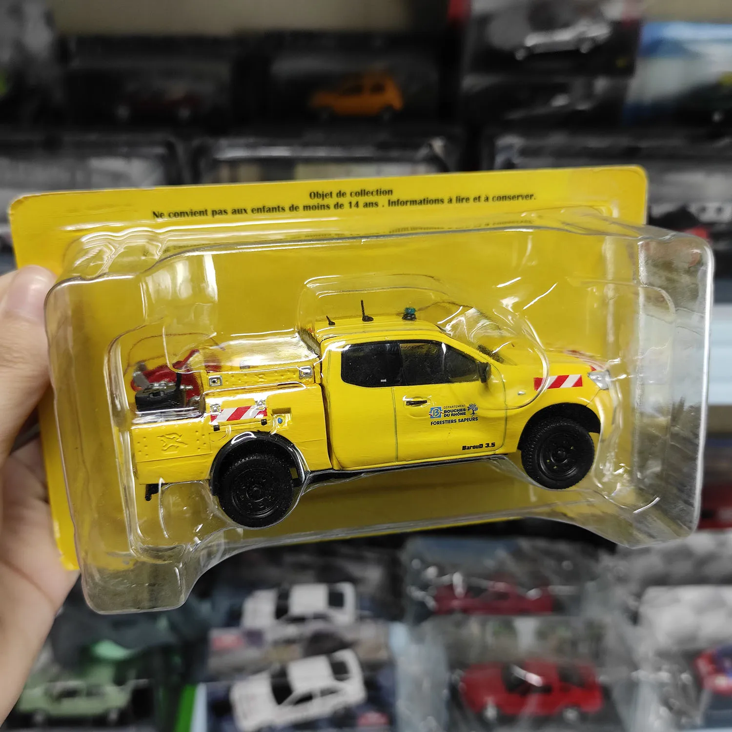 Diecast IXO 1:43 Scale Pickup French Fire Engine Alloy Car Model