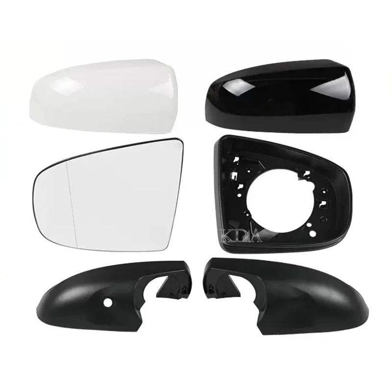 Car Rear Heated Mirror Glass Cover Frame Turn Signal Light Bottom for BMW X5 E70 2006-2013 X6 E71 E72 2007-2014