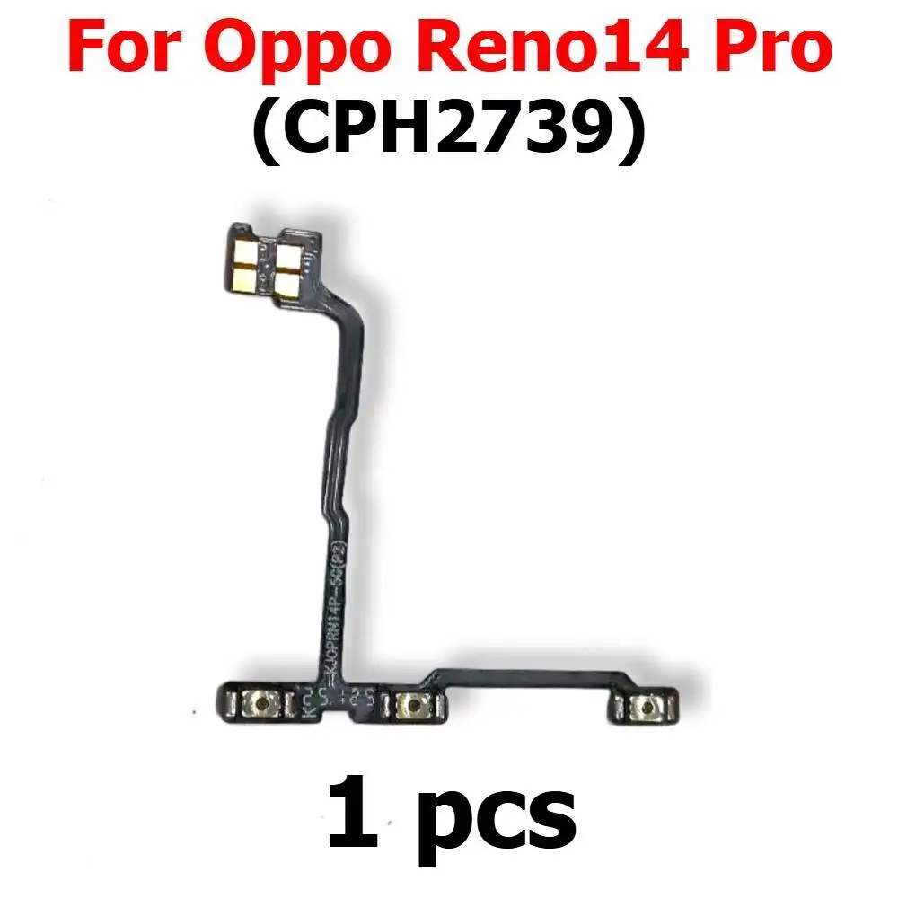 Power On Off Volume Flex Cable For Oppo Reno 14 Pro Reno14 14Pro 5G CPH2739 Switch Side Button Mute Key Mobile Phone Parts
