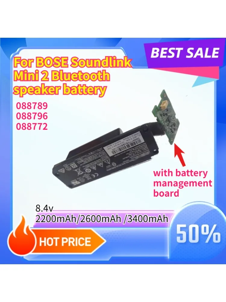 

3400mAh 8.4V High Quality For BO SE Soundlink Mini 2 Blue tooth Speaker Battery with Battery Management Board