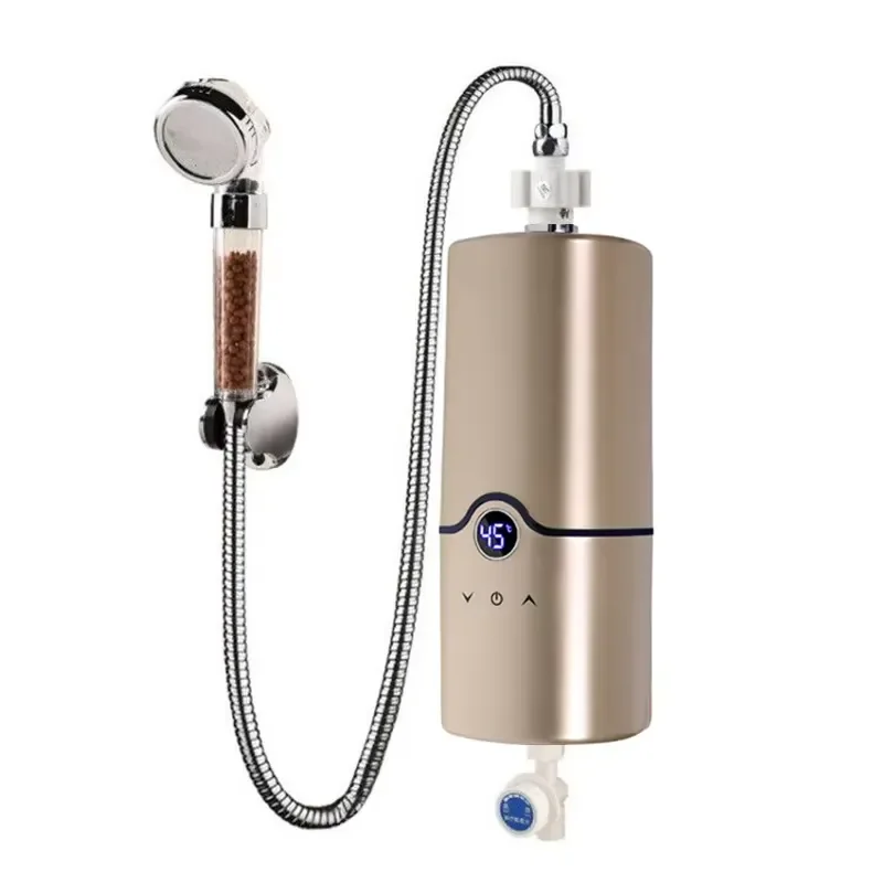 For Portable High Speed Instant Electric Plastic Bathroom Shower Tankless Automatic Water Heater for Hotel and Use