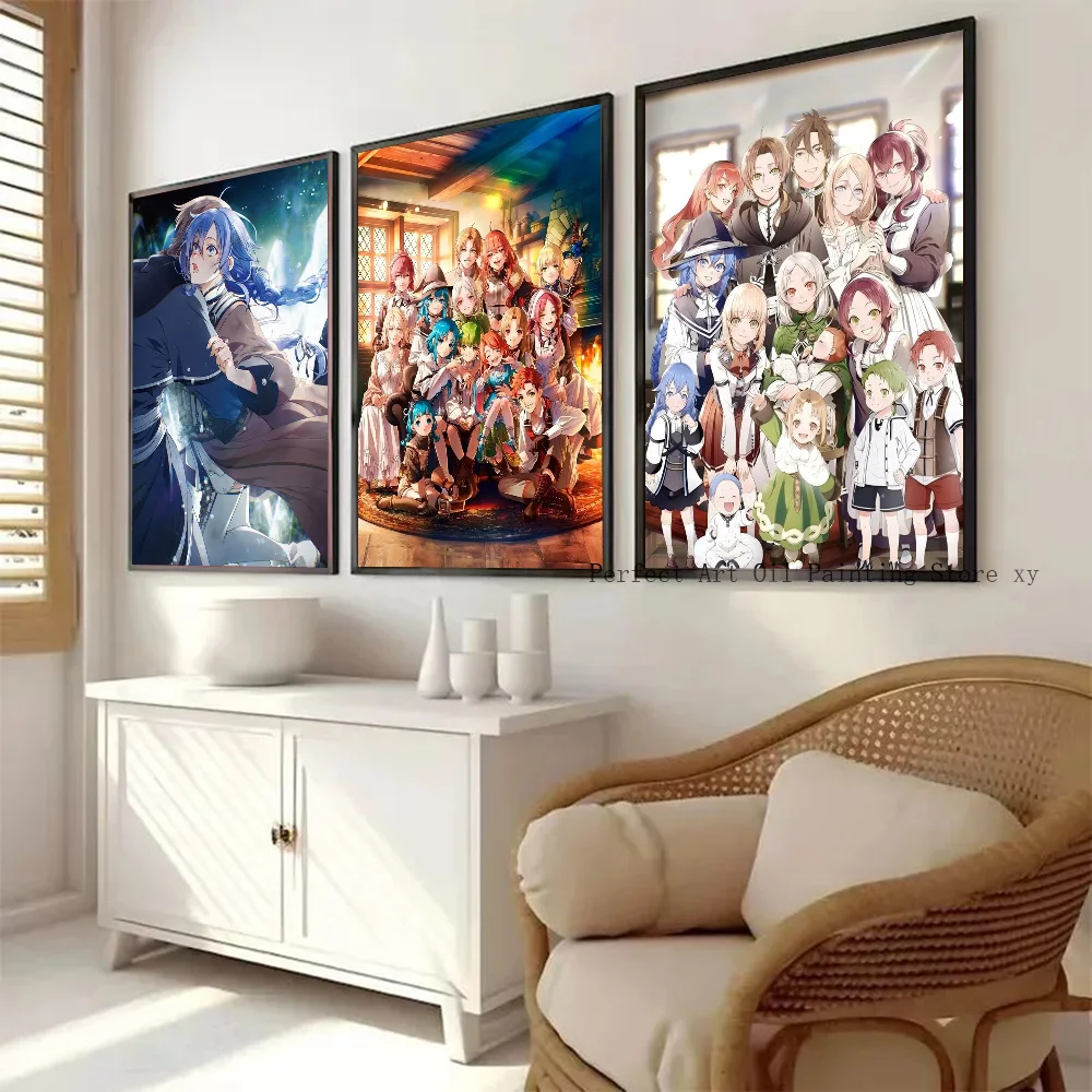 1 قطعة Mushoku Tensei ملصق فني ذاتي اللصق مقاوم للماء ورقة ملصق مقهى بار غرفة جدار ديكور