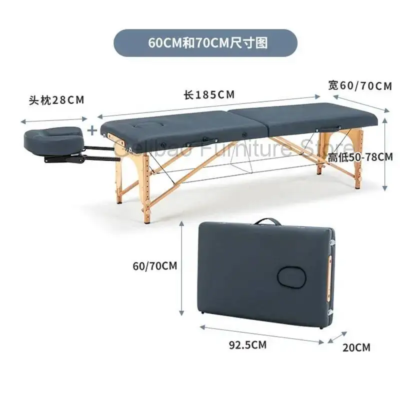 

Relaxing Massage Bed Professional Auxiliary Tables Treatment Spa Aesthetics Folding Massage Table Stable Stretchers Furniture