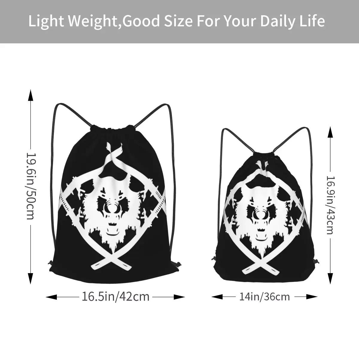 Xavier Wulf Merch Xavier Wulf Logo Backpacks Casual Drawstring Bundle Pocket Sundries Bag Book Bags for Man Woman School