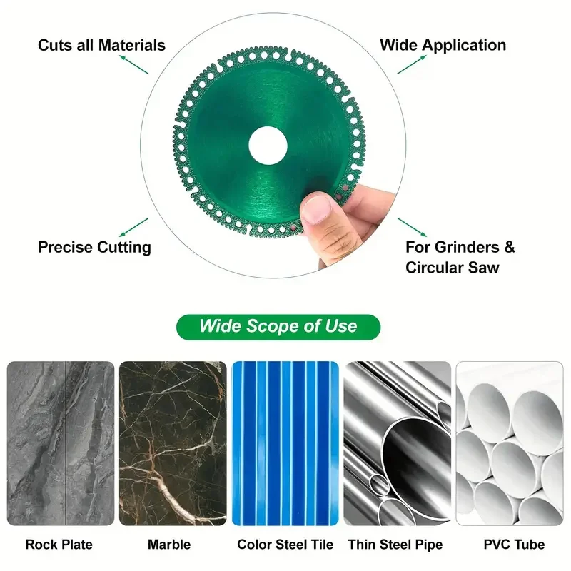 3/5pcs Composite Multifunctional Cutting Saw Blade Ceramic Tile Glass Cutting Blade Cutting Tile Marble Slate PVC Pipe Wood