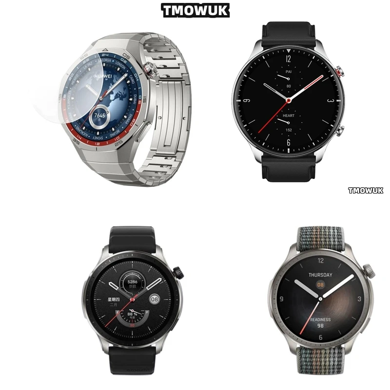 

For Amazfit GTR Cheetah Pro Balance 2 Falcon - Tempered Glass With Rounded Corners