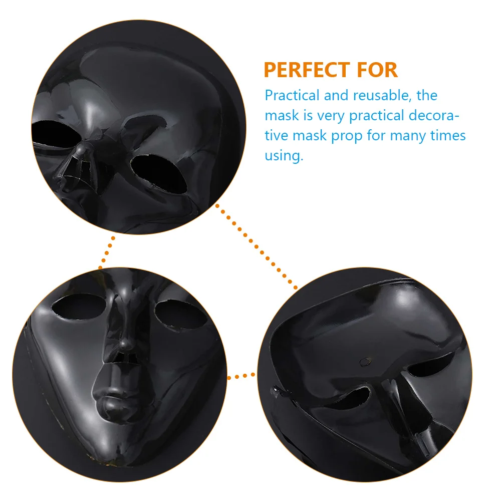 

4pcs Electroplating Mask Halloween Cosplay Unique Party Prop Plastic Mask For Masquerade Festival Carnival Reusable Costume