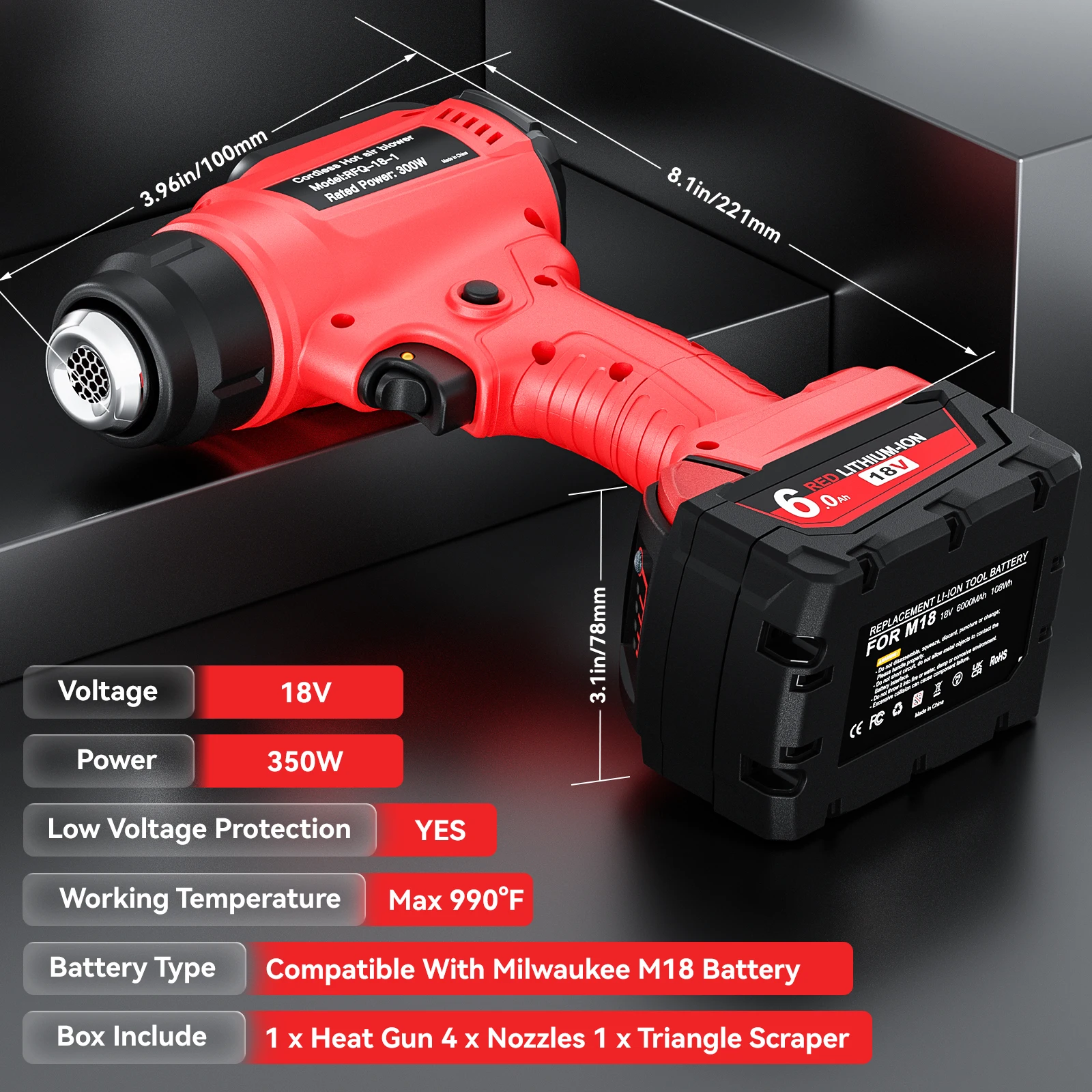 Nananuu akülü ısı tabancası il - Power Tools Milwaukee incelemesi ve fiyatı