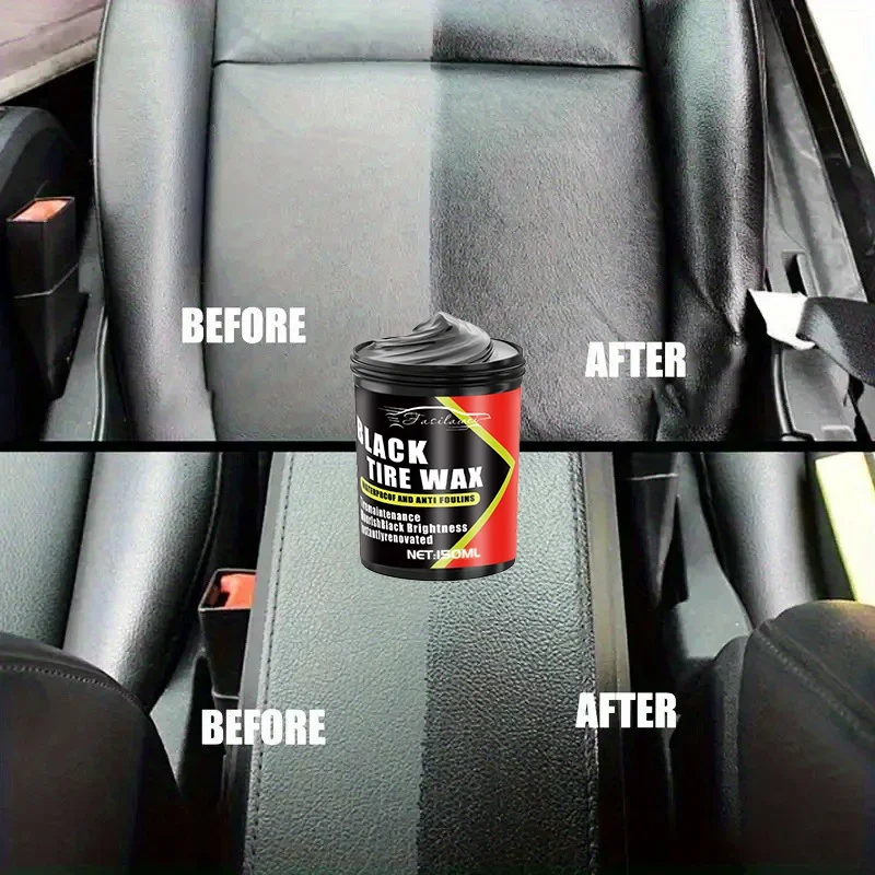 NEWBlack Crystal 150g plastic en rubberen reparatiepasta - krasverwijderaar, verbetert de glans, anti-veroudering en vervaging, langdurig 2-3 jaar
