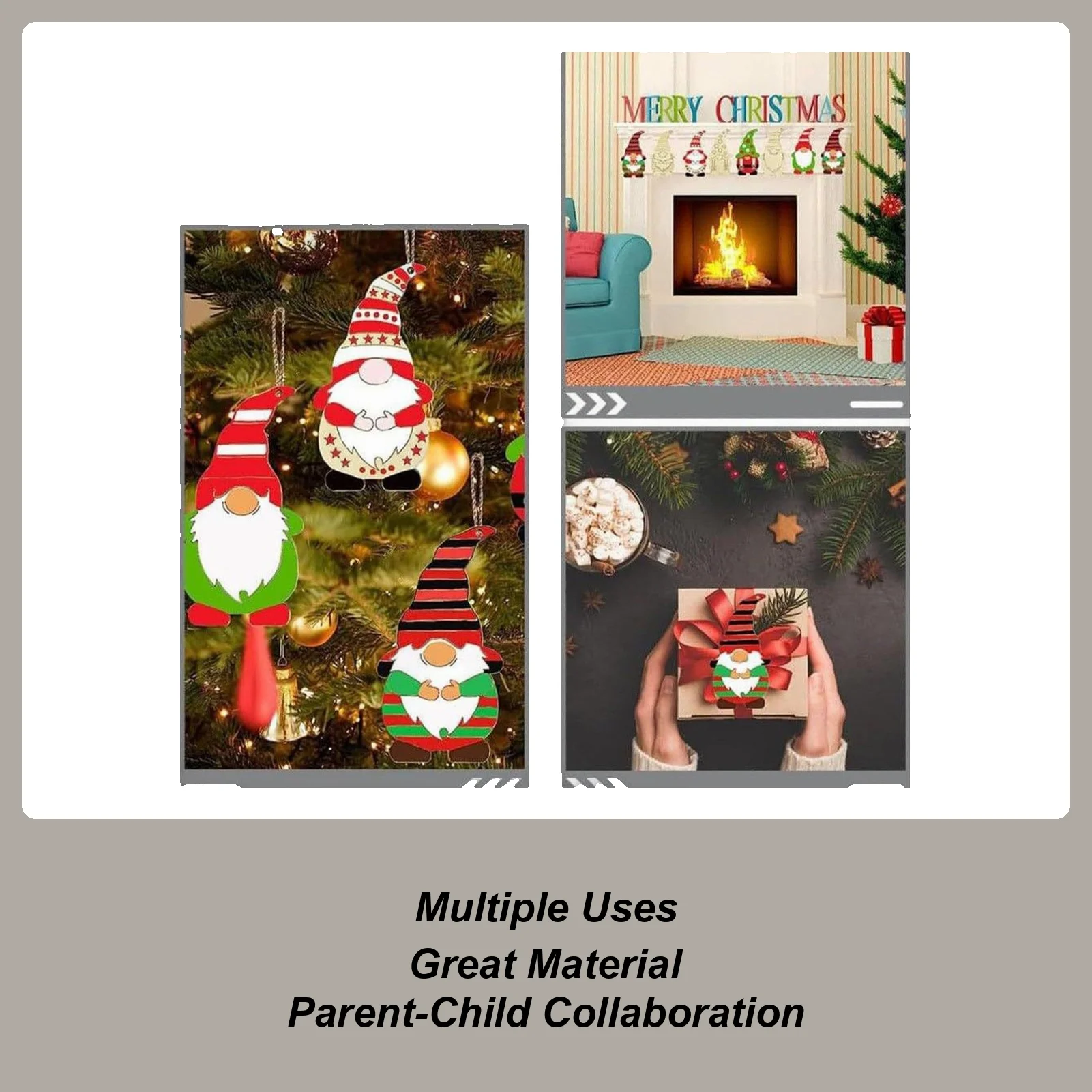 

Незаконченные рождественские украшения Рождественские подвески для набора красок Деревянные украшения для покраски для праздника, рукоделия на зиму