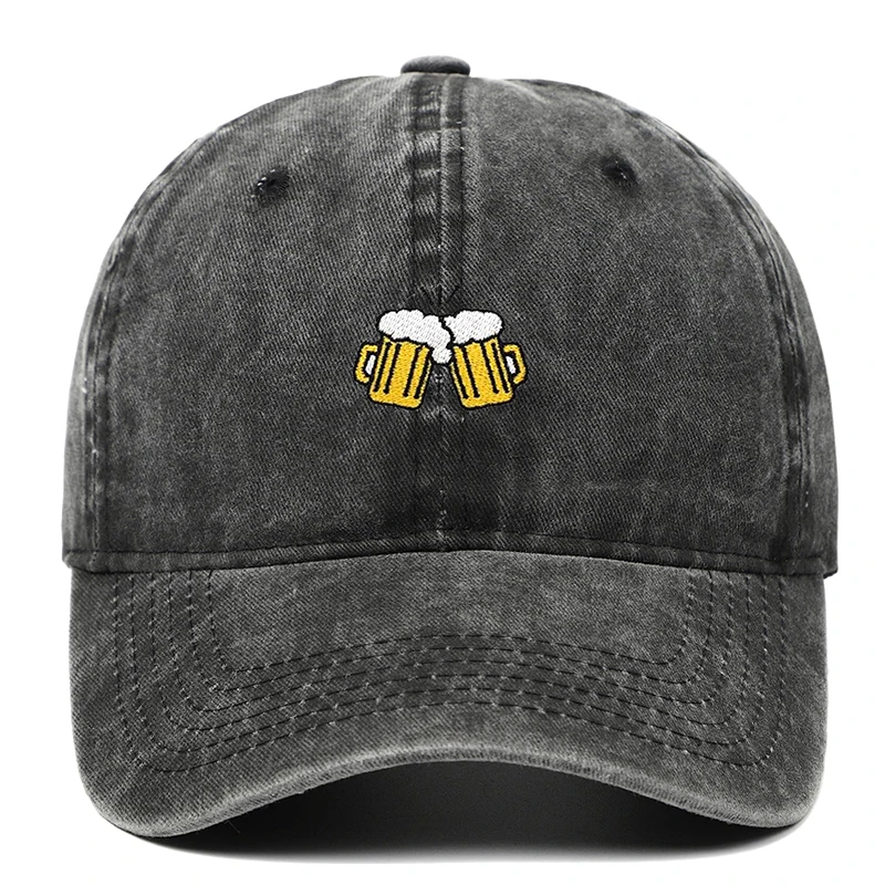 

(JYA2)Beer Printed Baseball Cap Sun Protection Sun Hat For Men And Women Outdoor Sport Sun Protection